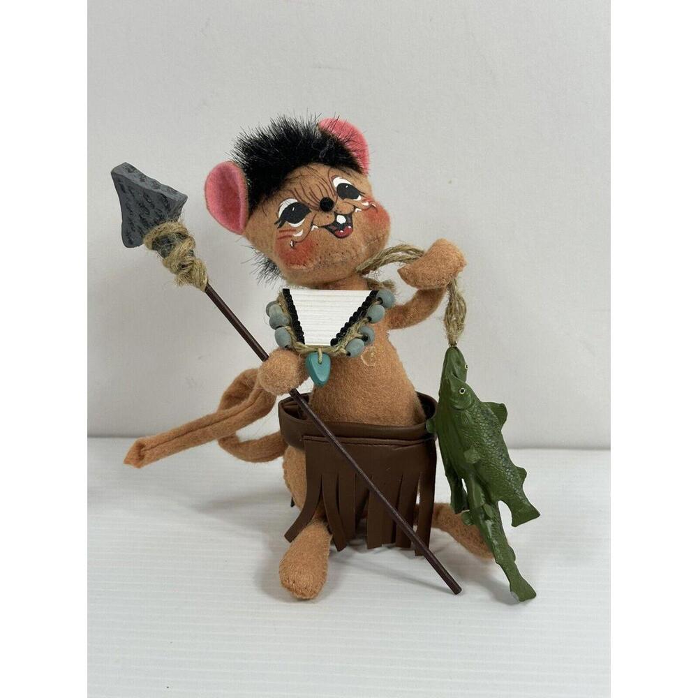 AnnaLee mouse native Indian Fisher fish spear fall 2006 home decor